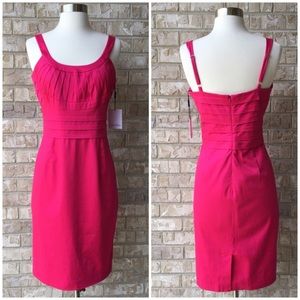 NWT Calvin Klein Electric Pink Lined Dress 6 🌸